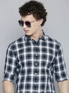 Levis Slim Fit Checked Pure Cotton Casual Shirt