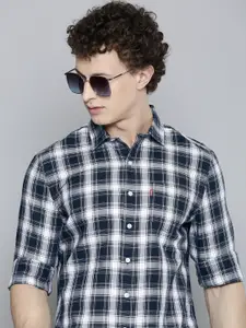 Levis Slim Fit Checked Pure Cotton Casual Shirt