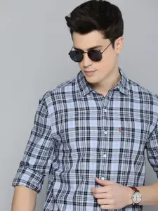Levis Slim Fit Checked Pure Cotton Casual Shirt
