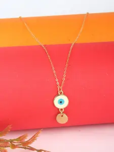 Stylecast X KPOP Gold-Plated Evil Eye Pendant With Chain