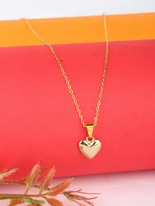 Stylecast X KPOP Gold-Plated Heart Shaped Pendant With Chain