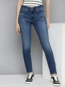 Levis Women 711 Skinny Fit Light Fade Stretchable Jeans