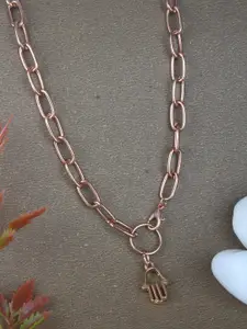 Stylecast X KPOP Rose Gold-Toned Rose Gold-Plated Pendant Necklace