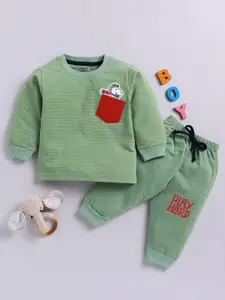 Toonyport Boys Striped T-shirt With Trousers