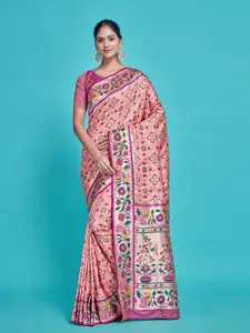 MIMOSA Ethnic Motifs Woven Design Zari Patola Saree