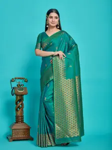 MIMOSA Ethnic Motifs Woven Design Zari Kanjeevaram Saree