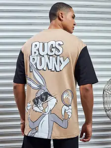 Bewakoof Heavy Duty Plus Size 1.0 Bugs Bunny Graphic Printed Oversized T-shirt