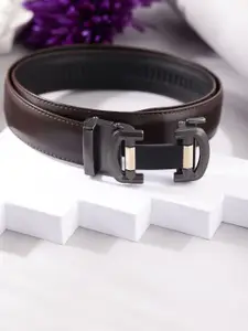 ZEVORA Men Slim Leather Belt