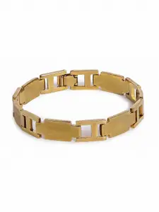 EL REGALO Men Gold-Plated Link Bracelet