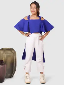 Jelly Jones Girls Cold Shoulder Top with Trousers