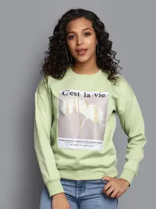 V-Mart Graphic Printed Cotton Sweatshirt
