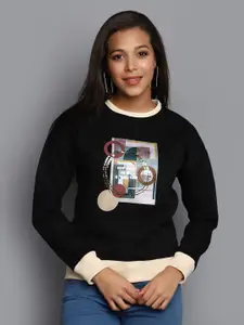 V-Mart Graphic Printed Cotton Sweatshirt