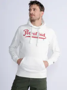Petrol Brand Logo Printed Hooded Sweatshirt