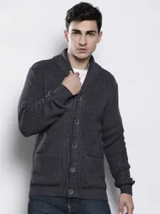 Petrol Shawl Neck Regular Cardigan