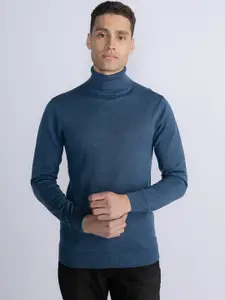 Petrol Turtle Neck Pullover