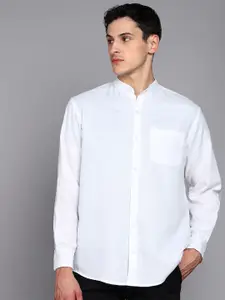 Metronaut Band Collar Denim Pure Cotton Casual Shirt
