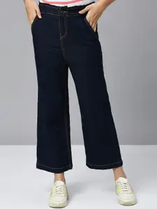 JUSTICE Girls Mid-Rise Cotton Flared Jeans