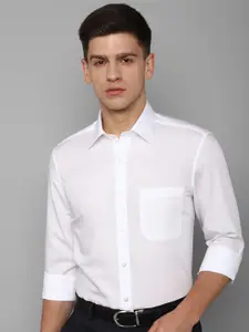 Louis Philippe Permapress Classic Spread Collar Long Sleeves Cotton Wrinkle Free Formal Shirt
