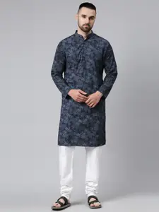 Majestic Man Men Ethnic Motifs Printed Cotton Kurta