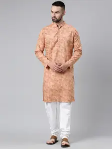 Majestic Man Men Ethnic Motifs Printed Cotton Kurta
