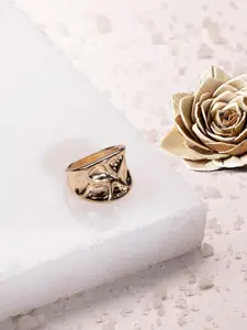 Accessorize London Molten Statement Finger Ring