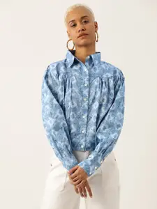 LABEL REGALIA Modern Boxy Printed Casual Shirt