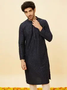Manyavar Sequinned Embroidered Regular Kurta With Pyjamas