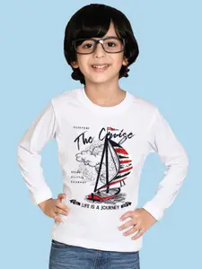NUSYL Boys Graphic Printed Cotton T-shirt