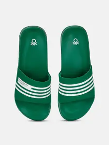 United Colors of Benetton Men Printed Sliders