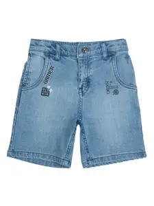Palm Tree Boys Mid-Rise Denim Shorts