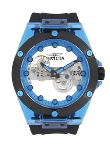 Invicta Men Silver Toned Dial & Blue Straps Water Resistance Analogue Watch 44399