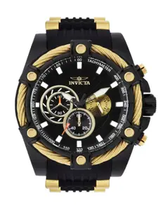 Invicta Men Patterned Dial & Stainless Steel Analogue Chronograph Watch 28015