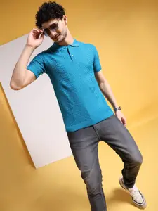 The Indian Garage Co Men Blue Pullover