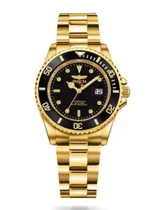 Invicta Men Embellished Dial & Stainless Steel Bracelet Style Straps Analogue Watch 26975