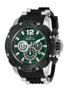 Invicta Pro Diver Men Textured Dial Stainless Steel Strap Chronograph Analogue Watch 26405