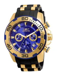 Invicta Men Embellished Dial & Stainless Steel Bracelet Style Straps Analogue Watch 22313