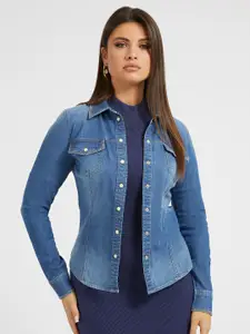 GUESS Slim Fit Denim Casual Shirt