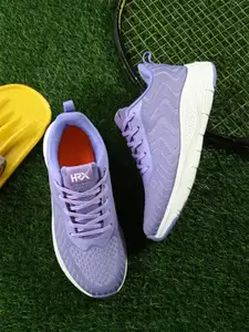 HRX by Hrithik Roshan Women Lavender & White Lace-Up Running Shoes