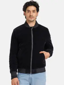 Blackberrys Stand Collar Long Sleeve Zip Detail Biker Jacket