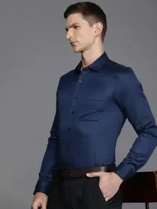 Louis Philippe Men Slim Fit Striped Formal Shirt