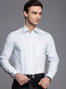 Louis Philippe Pure Cotton Classic Opaque Printed Formal Shirt
