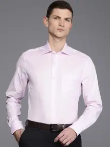 Louis Philippe Self Design Classic Fit Pure Cotton Formal Shirt