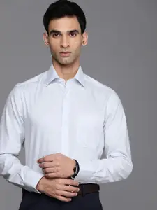 Louis Philippe Men Classic Micro Checks Opaque Formal Shirt