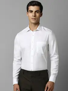 Louis Philippe Solid Slim Fit Pure Cotton Formal Shirt