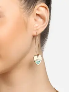 Zaveri Pearls Gold-Plated Drop Earrings