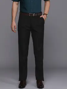 Louis Philippe Men Solid Slim Fit Formal Trousers