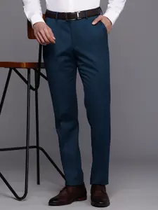 Louis Philippe Men Slim Fit Formal Trousers