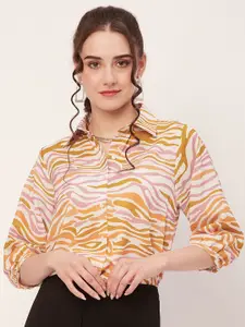 Moomaya Abstract Printed Casual Shirt