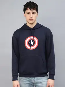 Kook N Keech Captain America Graphic Printed Hooded Sweatshirt