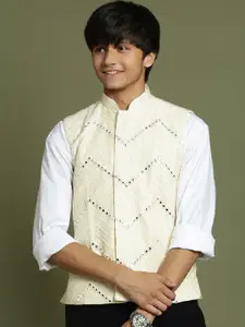 VASTRAMAY Boys Embellished Nehru Jacket